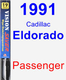 Passenger Wiper Blade for 1991 Cadillac Eldorado - Vision Saver
