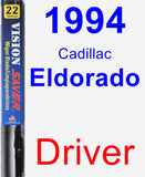 Driver Wiper Blade for 1994 Cadillac Eldorado - Vision Saver