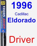 Driver Wiper Blade for 1996 Cadillac Eldorado - Vision Saver