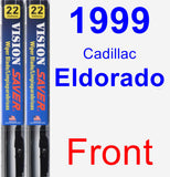 Front Wiper Blade Pack for 1999 Cadillac Eldorado - Vision Saver