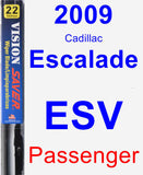 Passenger Wiper Blade for 2009 Cadillac Escalade ESV - Vision Saver