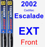 Front Wiper Blade Pack for 2002 Cadillac Escalade EXT - Vision Saver