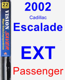 Passenger Wiper Blade for 2002 Cadillac Escalade EXT - Vision Saver