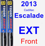Front Wiper Blade Pack for 2013 Cadillac Escalade EXT - Vision Saver