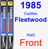 Front Wiper Blade Pack for 1985 Cadillac Fleetwood - Vision Saver