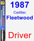 Driver Wiper Blade for 1987 Cadillac Fleetwood - Vision Saver