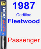 Passenger Wiper Blade for 1987 Cadillac Fleetwood - Vision Saver
