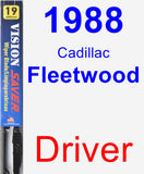 Driver Wiper Blade for 1988 Cadillac Fleetwood - Vision Saver