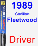 Driver Wiper Blade for 1989 Cadillac Fleetwood - Vision Saver