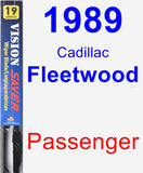 Passenger Wiper Blade for 1989 Cadillac Fleetwood - Vision Saver