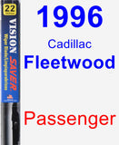 Passenger Wiper Blade for 1996 Cadillac Fleetwood - Vision Saver