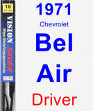 Driver Wiper Blade for 1971 Chevrolet Bel Air - Vision Saver