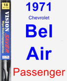 Passenger Wiper Blade for 1971 Chevrolet Bel Air - Vision Saver