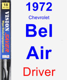 Driver Wiper Blade for 1972 Chevrolet Bel Air - Vision Saver