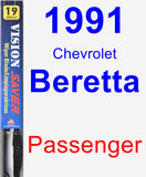 Passenger Wiper Blade for 1991 Chevrolet Beretta - Vision Saver