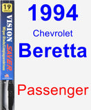 Passenger Wiper Blade for 1994 Chevrolet Beretta - Vision Saver