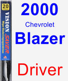 Driver Wiper Blade for 2000 Chevrolet Blazer - Vision Saver