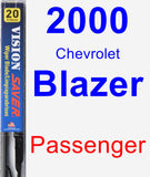 Passenger Wiper Blade for 2000 Chevrolet Blazer - Vision Saver