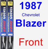 Front Wiper Blade Pack for 1987 Chevrolet Blazer - Vision Saver