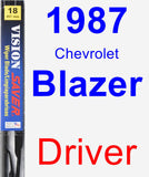 Driver Wiper Blade for 1987 Chevrolet Blazer - Vision Saver