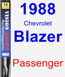 Passenger Wiper Blade for 1988 Chevrolet Blazer - Vision Saver