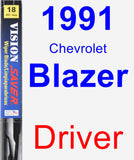 Driver Wiper Blade for 1991 Chevrolet Blazer - Vision Saver
