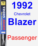 Passenger Wiper Blade for 1992 Chevrolet Blazer - Vision Saver