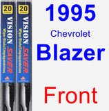 Front Wiper Blade Pack for 1995 Chevrolet Blazer - Vision Saver