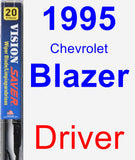 Driver Wiper Blade for 1995 Chevrolet Blazer - Vision Saver