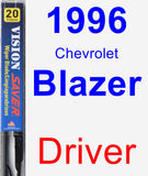 Driver Wiper Blade for 1996 Chevrolet Blazer - Vision Saver