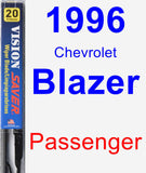 Passenger Wiper Blade for 1996 Chevrolet Blazer - Vision Saver