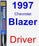 Driver Wiper Blade for 1997 Chevrolet Blazer - Vision Saver