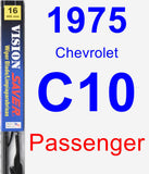 Passenger Wiper Blade for 1975 Chevrolet C10 - Vision Saver