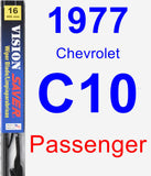 Passenger Wiper Blade for 1977 Chevrolet C10 - Vision Saver