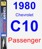 Passenger Wiper Blade for 1980 Chevrolet C10 - Vision Saver
