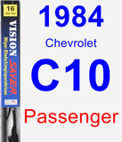 Passenger Wiper Blade for 1984 Chevrolet C10 - Vision Saver