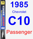 Passenger Wiper Blade for 1985 Chevrolet C10 - Vision Saver