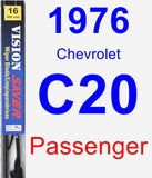 Passenger Wiper Blade for 1976 Chevrolet C20 - Vision Saver