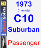 Passenger Wiper Blade for 1973 Chevrolet C10 Suburban - Vision Saver