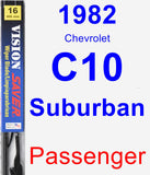 Passenger Wiper Blade for 1982 Chevrolet C10 Suburban - Vision Saver