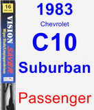 Passenger Wiper Blade for 1983 Chevrolet C10 Suburban - Vision Saver