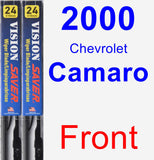 Front Wiper Blade Pack for 2000 Chevrolet Camaro - Vision Saver