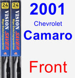 Front Wiper Blade Pack for 2001 Chevrolet Camaro - Vision Saver