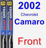 Front Wiper Blade Pack for 2002 Chevrolet Camaro - Vision Saver