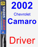 Driver Wiper Blade for 2002 Chevrolet Camaro - Vision Saver