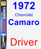 Driver Wiper Blade for 1972 Chevrolet Camaro - Vision Saver