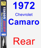 Rear Wiper Blade for 1972 Chevrolet Camaro - Vision Saver
