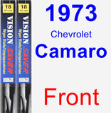Front Wiper Blade Pack for 1973 Chevrolet Camaro - Vision Saver