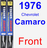 Front Wiper Blade Pack for 1976 Chevrolet Camaro - Vision Saver