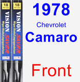 Front Wiper Blade Pack for 1978 Chevrolet Camaro - Vision Saver